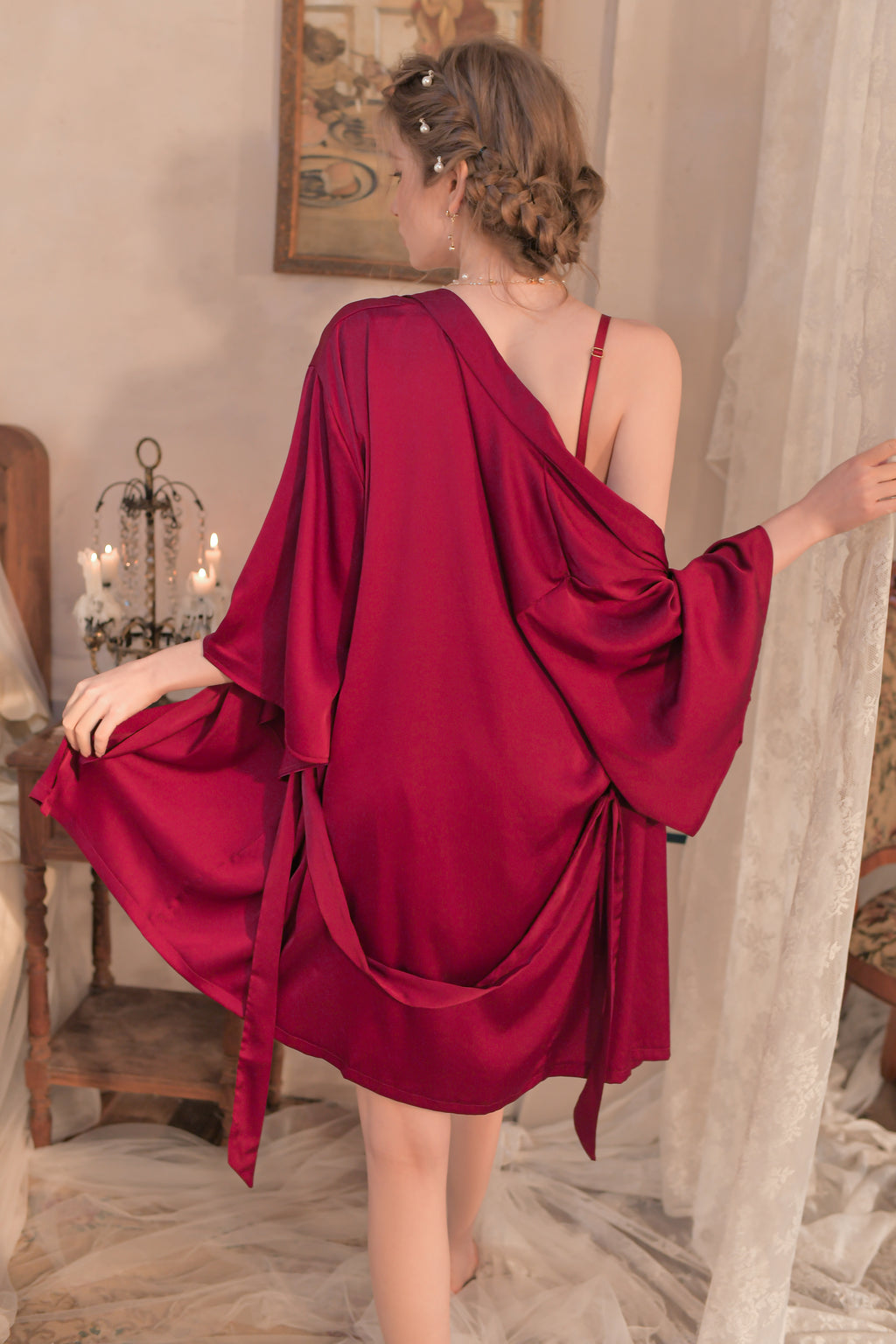 Button-Down Secretary Costume with High-Waisted Shorts