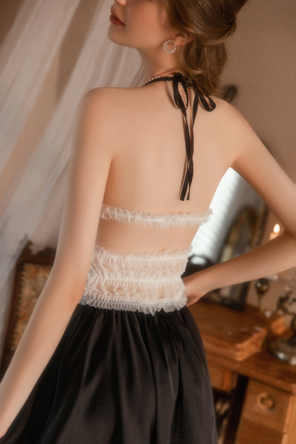 Bridal White Ruffle Babydoll