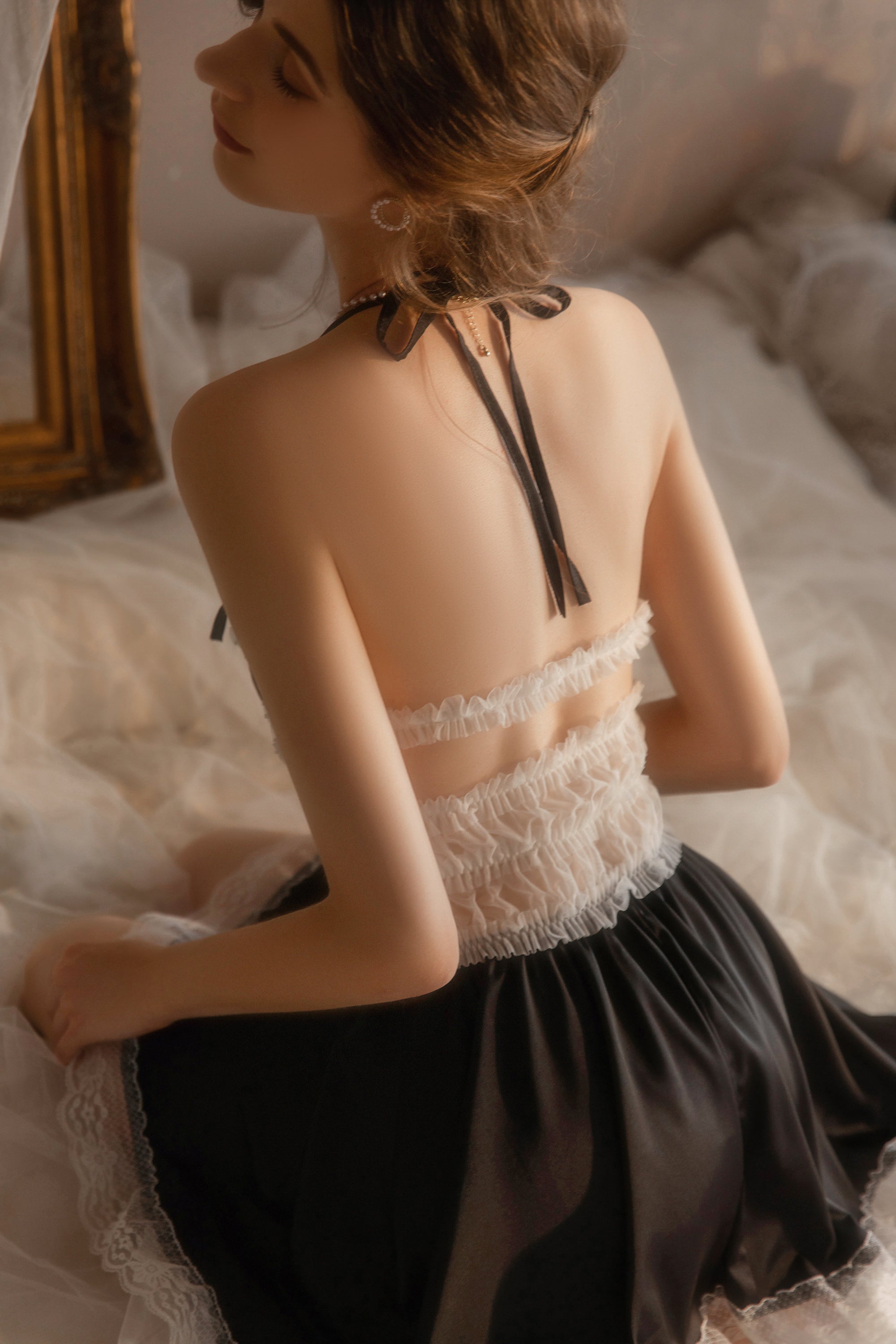 Bridal White Ruffle Babydoll