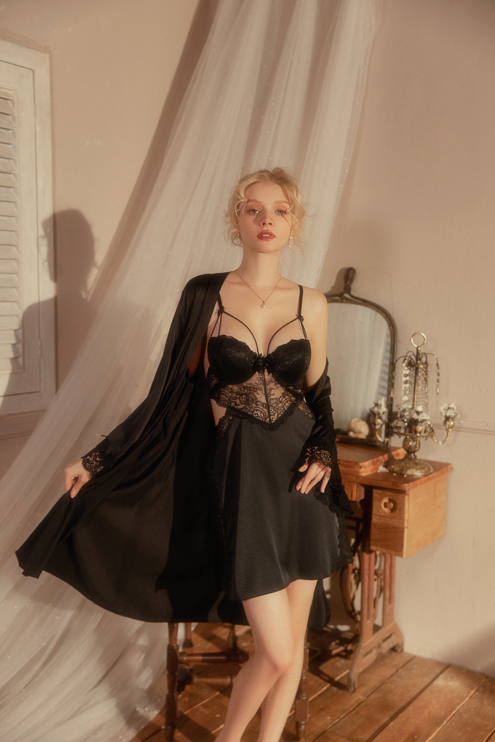 Button-Down Secretary Costume with High-Waisted Shorts